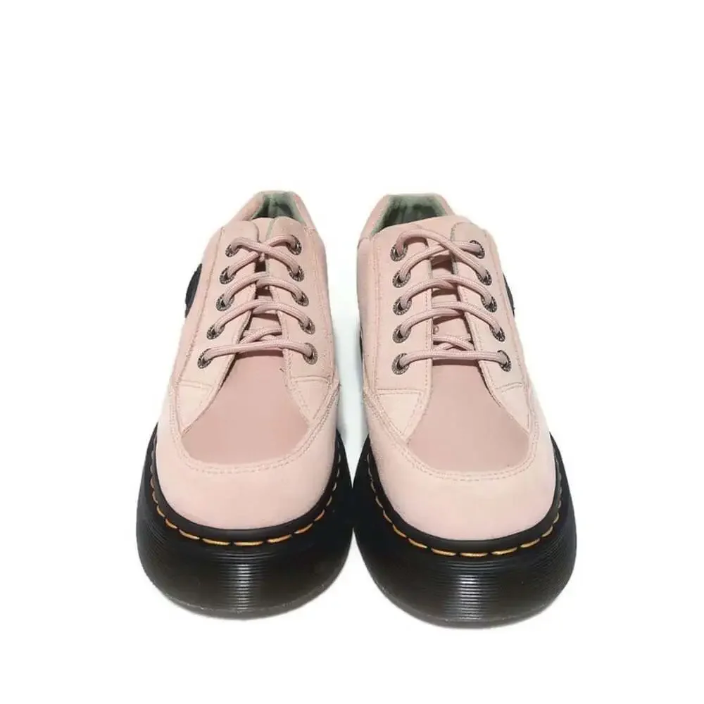Dr Martens Buzz 5i Suede Leather Platform Shoes Womens Size 7 EU 38 Powder Pink